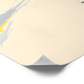 Morillon Snowboarding Reiseplakat Poster (Ecke)