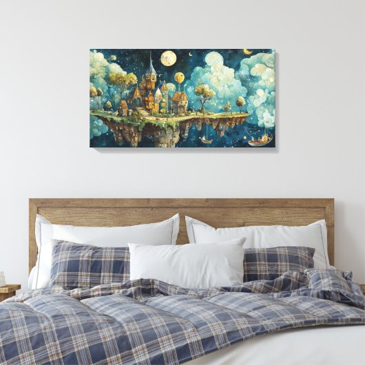 Moring auf der Insel Himmel Leinwanddruck (Insitu (Schlafzimmer))