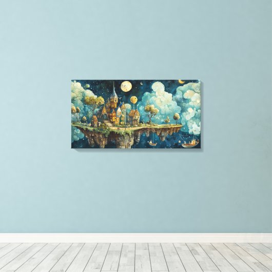 Moring auf der Insel Himmel Leinwanddruck (Insitu (Holzboden))