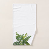 Moringa Blätter mit Textfläche Badhandtuch Set (Handtuch)