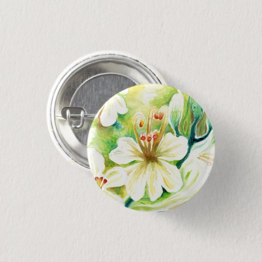 Moringa Blume Button (Vorne & Hinten)