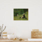 Morisot - auf dem Rasen 1874 Poster (Küche)