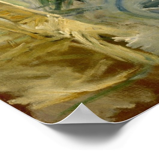 Morisot - Der Korbsaal 1885 Poster (Ecke)