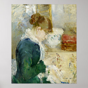 Morisot - Frau beim Nähen (Woman Sewing) 1879 Poster