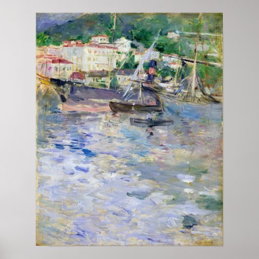 Morisot - Hafen von Nizza Poster (Vorne)