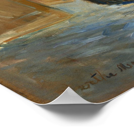 Morisot - Im Speisesaal 1886 Poster (Ecke)