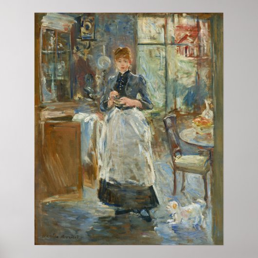 Morisot - Im Speisesaal 1886 Poster (Vorne)