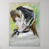 Morisot - Jeanne Pontillon in La Capeline 1884 Poster (Vorne)