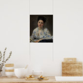 Morisot - Junge Frau 1871 Poster (Küche)