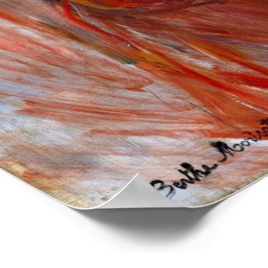 Morisot - Junge Frau und Kind Poster (Ecke)