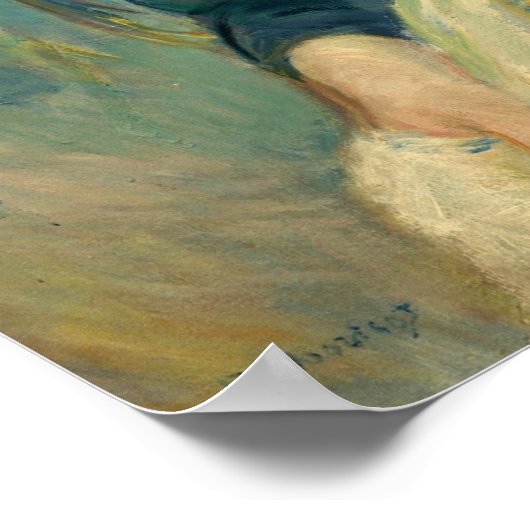 Morisot - Junge Mädchen mit Schürze Poster (Ecke)