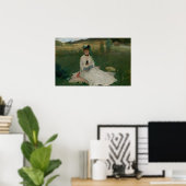 Morisot - Lesen mit grünem Schirm 1873 Poster (Heimbüro)