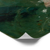 Morisot - Lesen mit grünem Schirm 1873 Poster (Ecke)