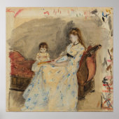 Morisot - Madame Pontillon Daughter auf einem Set Poster (Vorne)