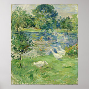 Morisot - Mädchen in einem Boot 1889 Poster