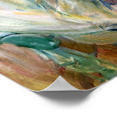 Morisot - Mädchen in einem Strohhut 1892 Poster (Ecke)