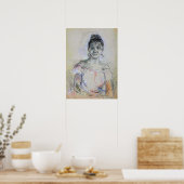 Morisot - Paule Gobillard im Rom-Kleid 1887 Poster (Küche)
