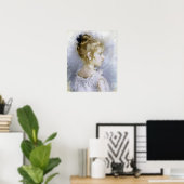 Morisot - Portrait von Blanche Pontillon 1877 Poster (Heimbüro)