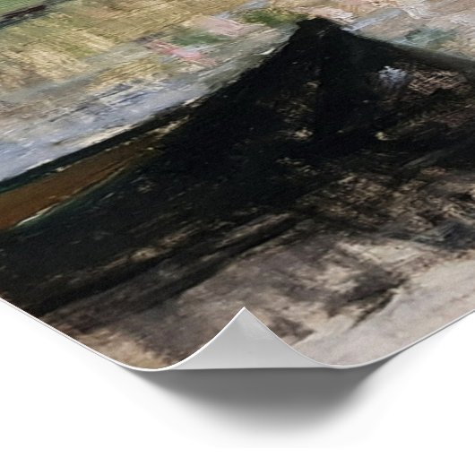 Morisot - Seine-Boote 1880 Poster (Ecke)