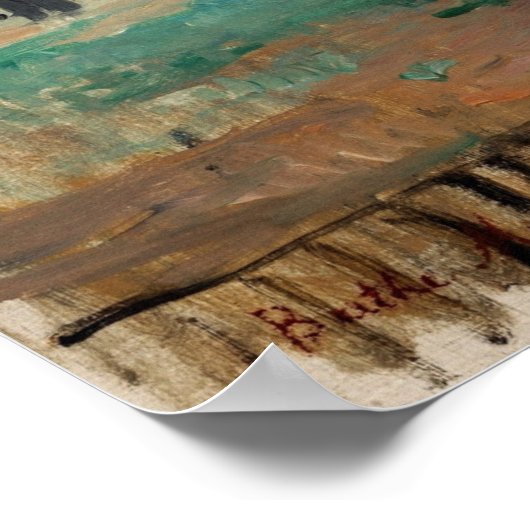 Morisot - Wäscherei 1875 Poster (Ecke)