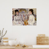 Morisot: Zwei Schwestern auf einer Couch Poster (Küche)