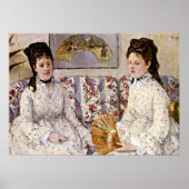 Morisot: Zwei Schwestern auf einer Couch Poster (Vorne)