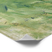 Morisot's Girl in a Boat with Geese Poster (Ecke)