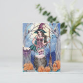 Morissa - Hexenkarte Postkarte (Stehend Vorderseite)