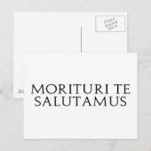 Morituri Te Salutamus Postkarte (Vorne/Hinten)