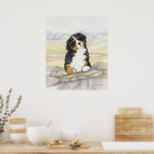 Moritz auf den Felsen Poster (Küche)