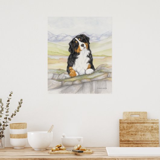 Moritz auf den Felsen Poster (Küche)