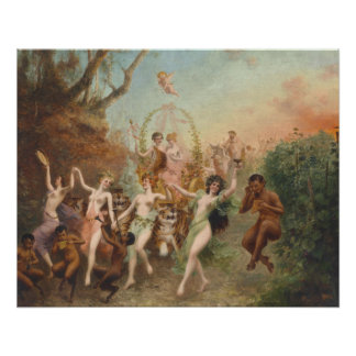 Moritz Stifter Fest der Faune und Nymphen Glossy Poster