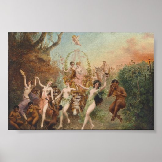 Moritz Stifter Fest der Faune und Nymphen Plakat (Vorne)