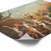 Moritz Stifter Fest der Faune und Nymphen Poster (Ecke)