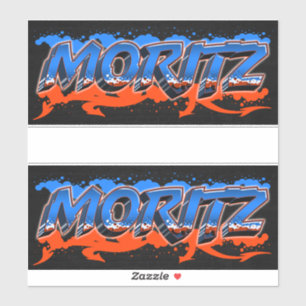 Moritz Vorname Name Graffiti Aufkleber Sticker