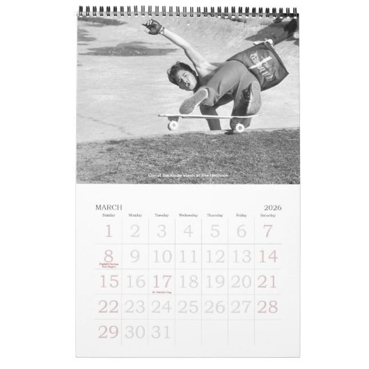 Morizen Föche Skateboard Fotos 2025 Kalender (Mär 2026)