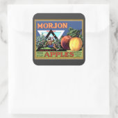 Morjon Apples Quadratischer Aufkleber (Tasche)