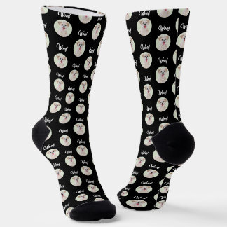 Morkie Black Socks Runde Bild Socken