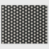 Morkie Black Wrapping Paper Round Images Geschenkpapier (Flach)