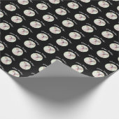 Morkie Black Wrapping Paper Round Images Geschenkpapier (Ecke)