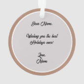 Morkie Dog Akrylic Circle Ornament (Rückseite)