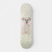 Morkie Dog Big and Small Skateboard (Vorne)