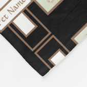 Morkie Dog Fleece Blanket mit Text (Ecke)