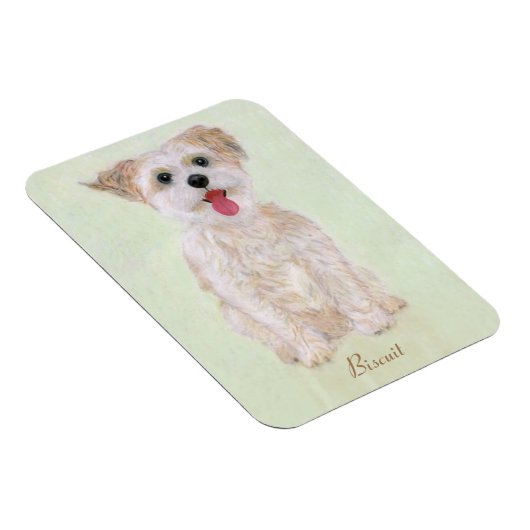 Morkie Dog Flexible Magnet (Rechte Seite)