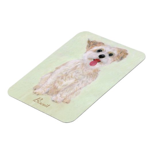 Morkie Dog Flexible Magnet (Linke Seite)