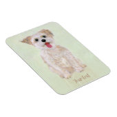 Morkie Dog Flexible Magnet (Rechte Seite)