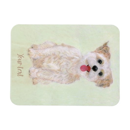 Morkie Dog Flexible Magnet (Horizontal)