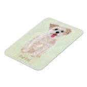 Morkie Dog Flexible Magnet (Linke Seite)