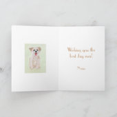 Morkie Dog Geburtstagskarte Karte (Innenseite)