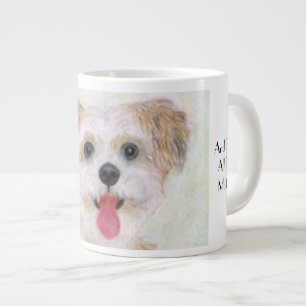 Morkie Dog Nah Up Jumbo-Kaffee-Tasse Jumbo-Tasse